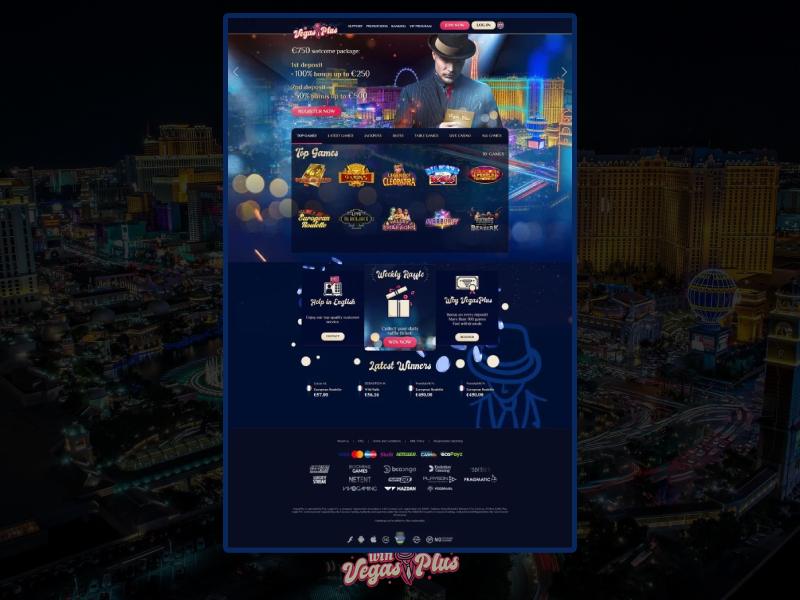 Juegos de casino en la versión móvil de Vegas Plus