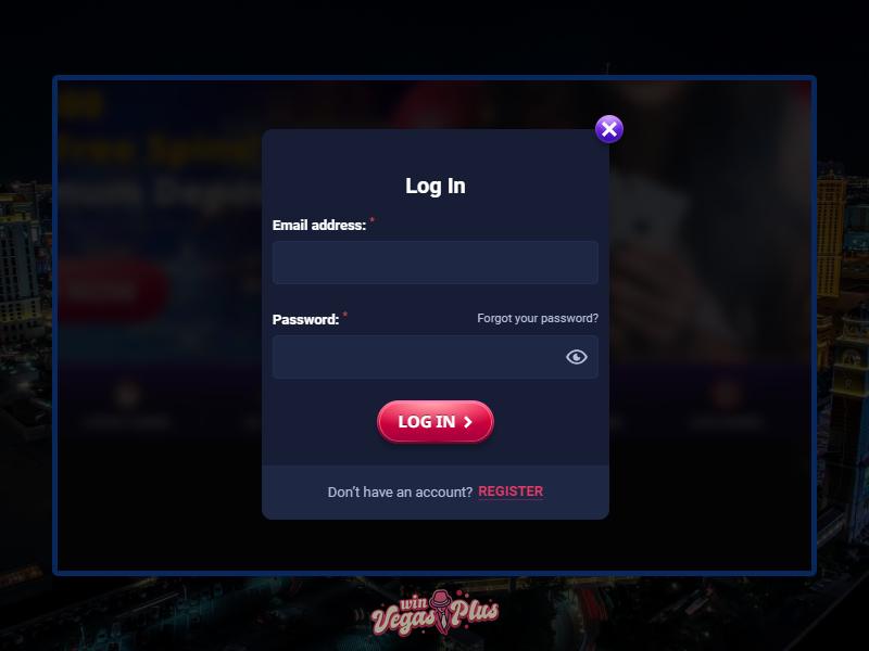 Caratteristiche di registrazione di Vegas Plus Casino